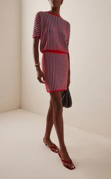 ESCVDO Mito Knit Cotton Mini Skirt | Thumbnail 2 ESCVDO Mito Knit Cotton Mini Skirt | Thumbnail 2