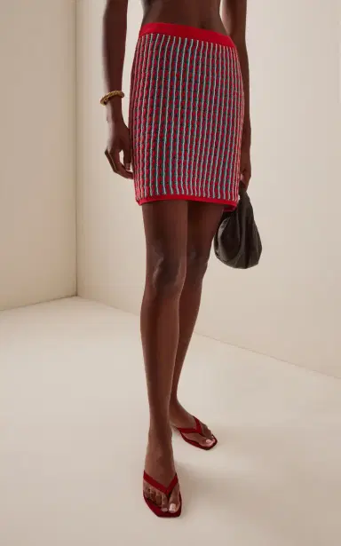 ESCVDO Mito Knit Cotton Mini Skirt | Thumbnail 3 ESCVDO Mito Knit Cotton Mini Skirt | Thumbnail 3