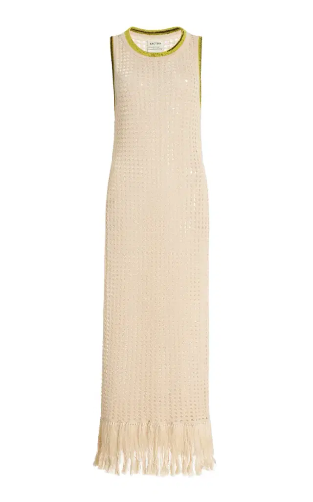 Atuq Fringed Knit Maxi Dress
