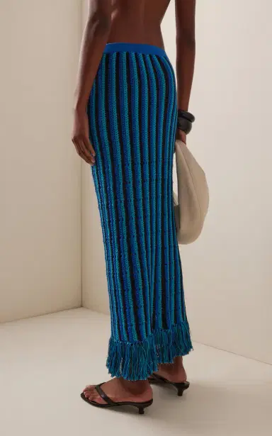 ESCVDO Misti Fringed Crocheted Cotton Midi Skirt | Thumbnail 4 ESCVDO Misti Fringed Crocheted Cotton Midi Skirt | Thumbnail 4