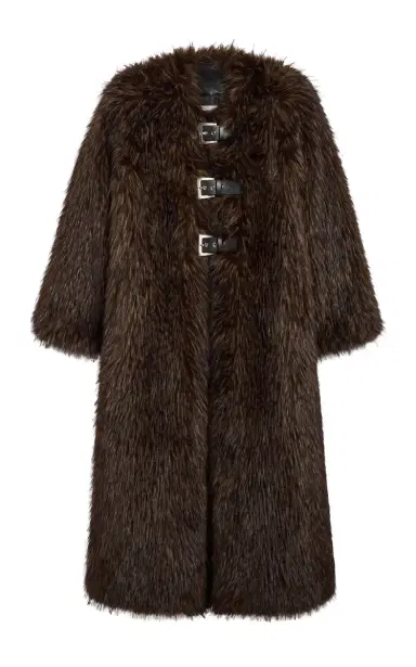 Apparis Nolwen Fox Faux Fur Maxi Coat | Thumbnail 3
