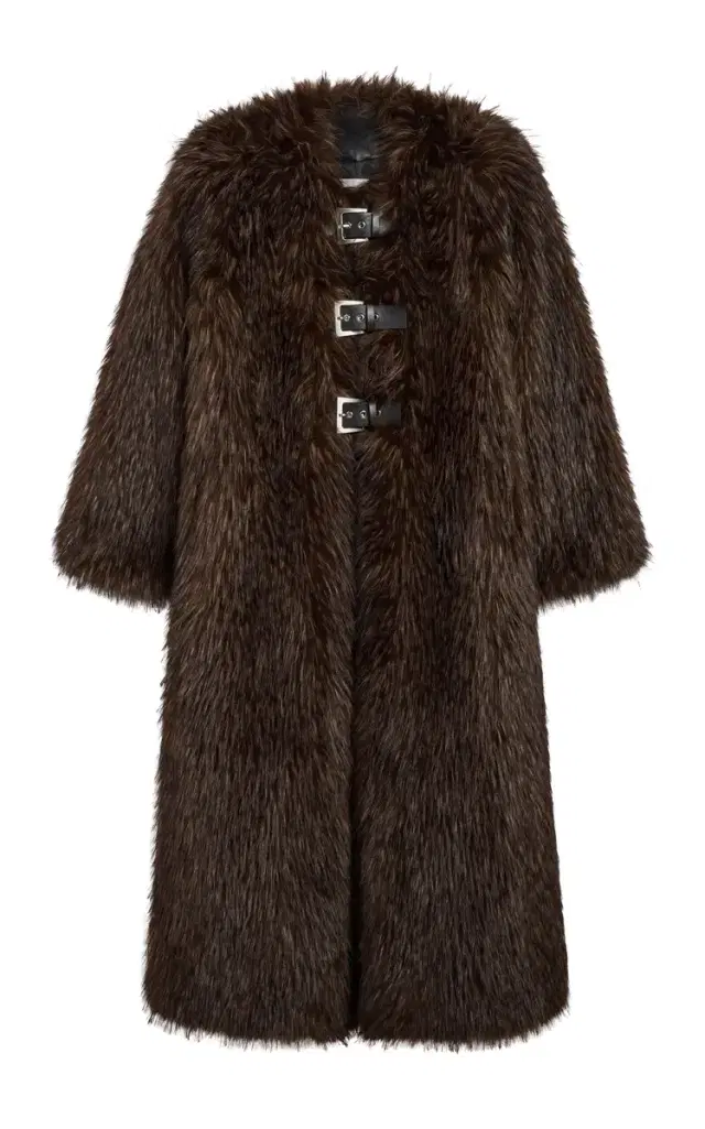 Nolwen Fox Faux Fur Maxi Coat