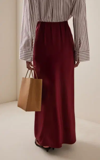 By Malene Birger Barbara Satin Maxi Slip Skirt | Thumbnail 4 By Malene Birger Barbara Satin Maxi Slip Skirt | Thumbnail 4