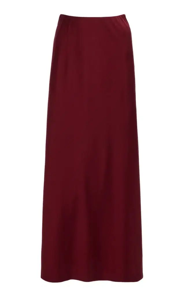 Barbara Satin Maxi Slip Skirt