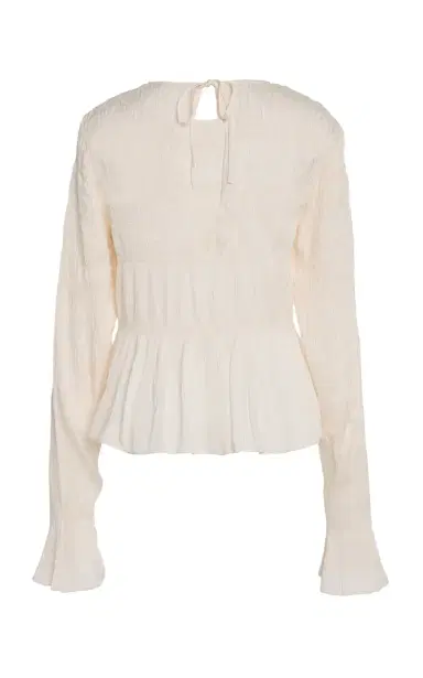By Malene Birger Ovas Smocked Satin Top | Thumbnail 6
