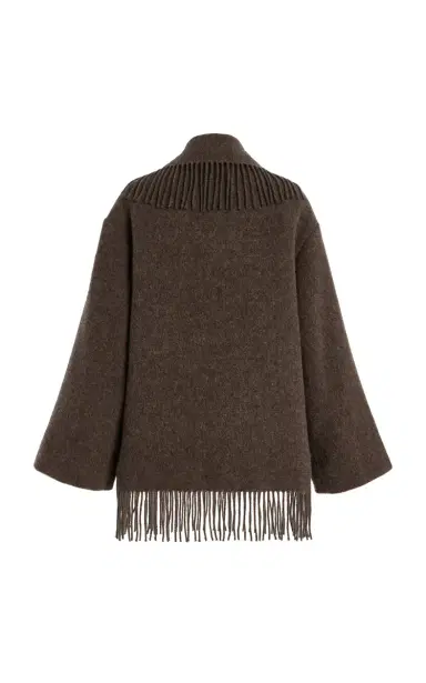 By Malene Birger Boloune Fringed Wool Coat | Thumbnail 5 By Malene Birger Boloune Fringed Wool Coat | Thumbnail 5