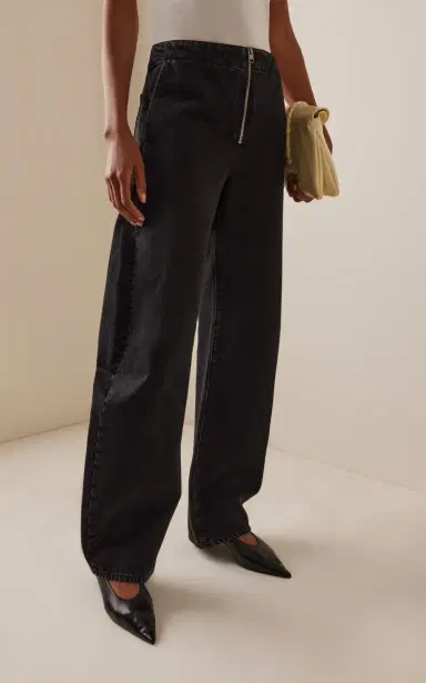 Frame The Zip Rigid High-Rise Barrel-Leg Jeans | Thumbnail 3 Frame The Zip Rigid High-Rise Barrel-Leg Jeans | Thumbnail 3