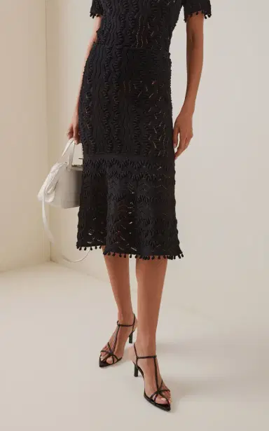 Jil Sander Cotton Crochet Skirt | Thumbnail 3