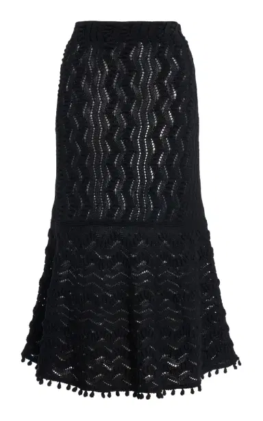 Jil Sander Cotton Crochet Skirt | Thumbnail 1