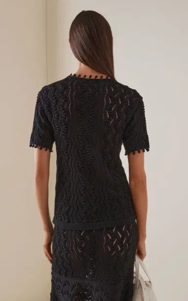 Jil Sander Cotton Crochet Top | Thumbnail 4 Jil Sander Cotton Crochet Top | Thumbnail 4