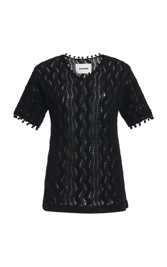 Jil Sander Cotton Crochet Top