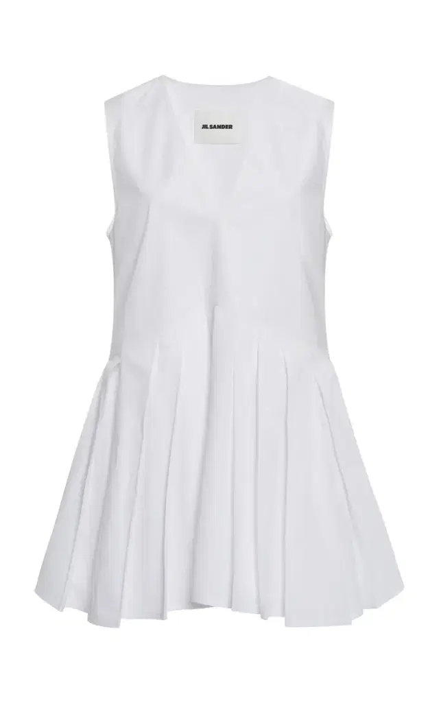 Jil Sander Cotton Peplum Top
