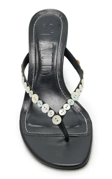 STAUD Freja Embellished Leather Thong Sandals | Thumbnail 3 STAUD Freja Embellished Leather Thong Sandals | Thumbnail 3