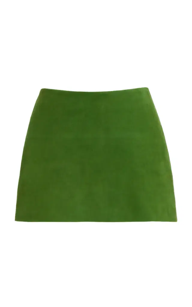 Crest Suede Mini Skirt