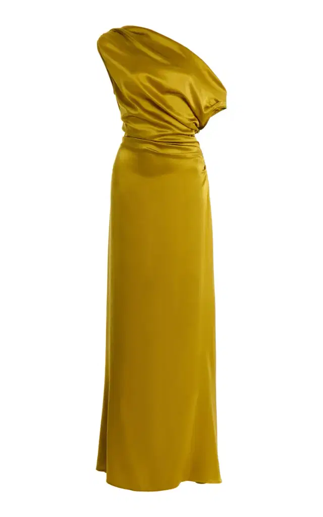 STAUD Phare Stretch-Silk Maxi Dress