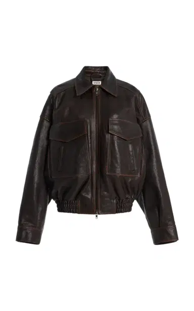 Staud Eugene Distressed Leather Jacket | Thumbnail 6 Staud Eugene Distressed Leather Jacket | Thumbnail 6