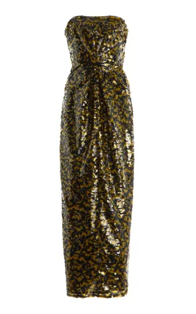 Staud Cece Sequined Midi Dress | Thumbnail 1 Staud Cece Sequined Midi Dress | Thumbnail 1