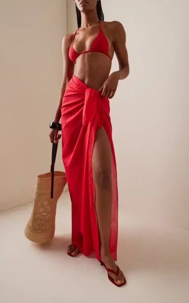 ÉTERNE Esme Cotton Maxi Sarong | Thumbnail 3 ÉTERNE Esme Cotton Maxi Sarong | Thumbnail 3
