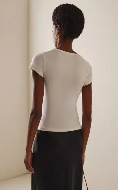 ÉTERNE Modal Jersey T-Shirt | Thumbnail 4