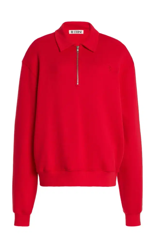 Éterne Half-Zip Cotton-Modal Sweatshirt