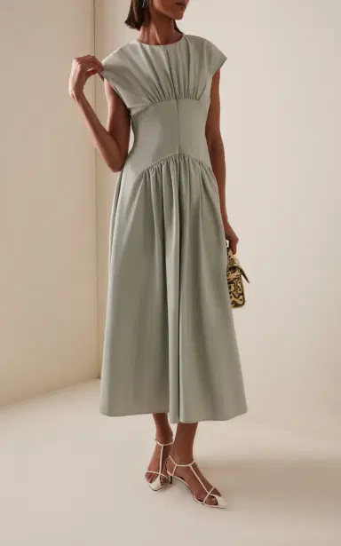 Proenza Schouler White Label Nyssa Tech-Cotton Dress | Thumbnail 2 Proenza Schouler White Label Nyssa Tech-Cotton Dress | Thumbnail 2