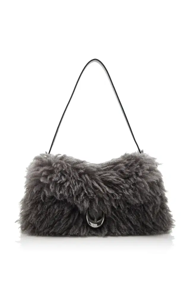 STAUD Harlow Faux Fur Bag