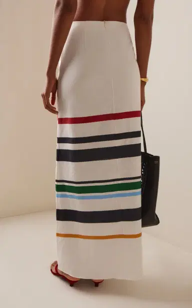 Cala de la Cruz Exclusive Tua Striped Linen Maxi Skirt | Thumbnail 4 Cala de la Cruz Exclusive Tua Striped Linen Maxi Skirt | Thumbnail 4