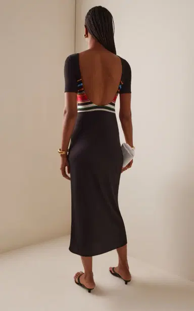 Cala de la Cruz Exclusive Alessia Striped Jersey Maxi Dress | Thumbnail 4 Cala de la Cruz Exclusive Alessia Striped Jersey Maxi Dress | Thumbnail 4