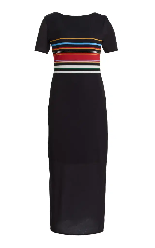 Exclusive Alessia Striped Jersey Maxi Dress