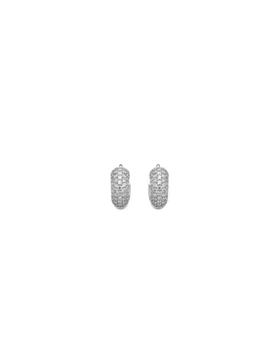 Wish Fine Jewelry 0.80ct Diamond 18K Gold Chunky Pave Hoop Earrings | Thumbnail 1 Wish Fine Jewelry 0.80ct Diamond 18K Gold Chunky Pave Hoop Earrings | Thumbnail 1