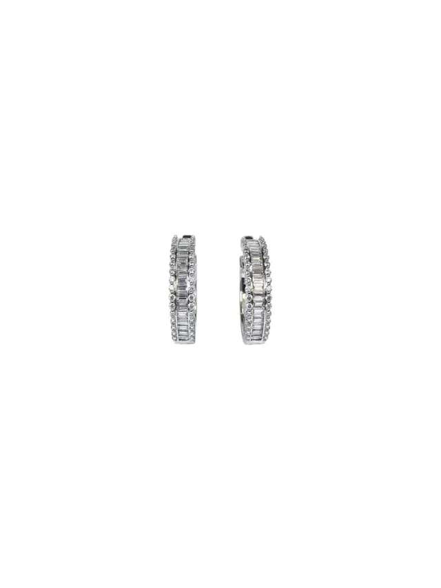 Wish Fine Jewelry 14K WG 1.50 CTW DIA   Earrings