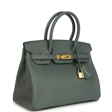 HERMÈS Hermes Birkin 30 Vert Amande Epsom Gold Hardware | Thumbnail 2 HERMÈS Hermes Birkin 30 Vert Amande Epsom Gold Hardware | Thumbnail 2
