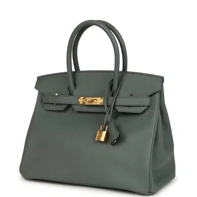 HERMÈS Hermes Birkin 30 Vert Amande Epsom Gold Hardware | Thumbnail 5 HERMÈS Hermes Birkin 30 Vert Amande Epsom Gold Hardware | Thumbnail 5