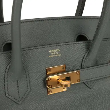 HERMÈS Hermes Birkin 30 Vert Amande Epsom Gold Hardware | Thumbnail 7 HERMÈS Hermes Birkin 30 Vert Amande Epsom Gold Hardware | Thumbnail 7