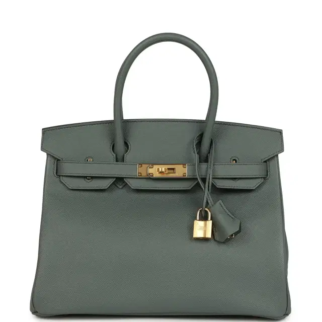 hermes Hermes Birkin 30 Vert Amande Epsom Gold Hardware