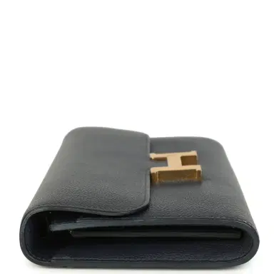 HERMÈS Hermes Constance Wallet To Go Bleu Nuit Evercolor Gold Hardware | Thumbnail 3