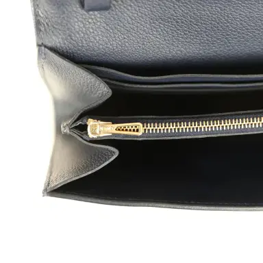 HERMÈS Hermes Constance Wallet To Go Bleu Nuit Evercolor Gold Hardware | Thumbnail 9