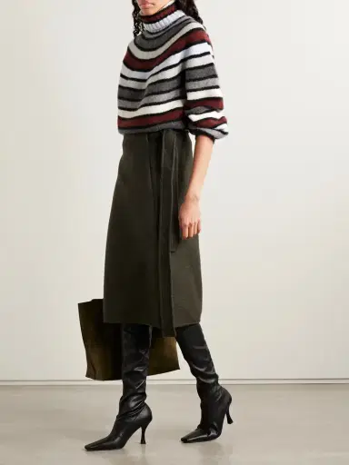 Proenza Schouler Danea Striped Cashmere-blend Turtleneck Sweater | Thumbnail 2