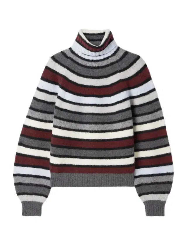 Danea Striped Cashmere-blend Turtleneck Sweater