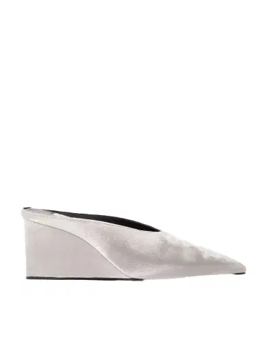 Alaïa 75 Velvet Wedge Mules | Thumbnail 1