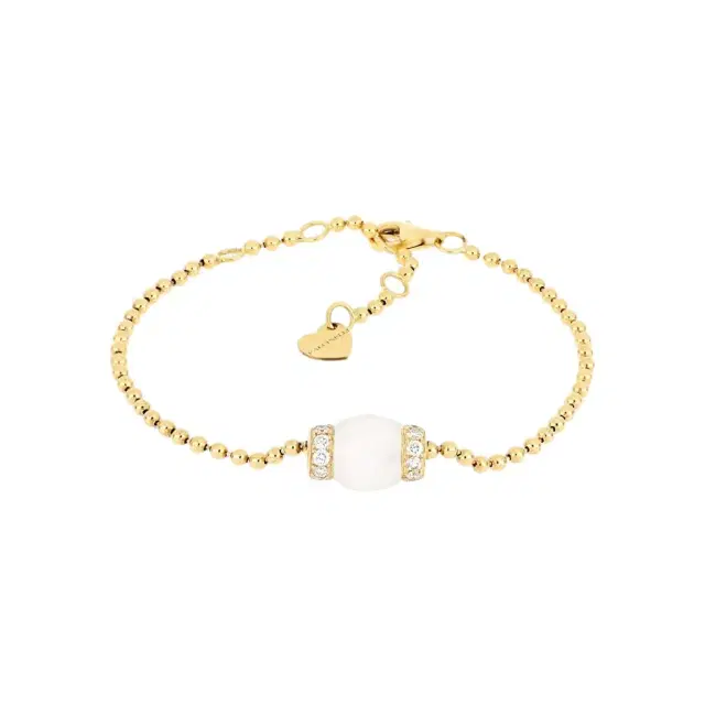 Tavanti Tavanti Le Carrousel 18K Yellow Gold Diamond & Howlite Bracelet by The Solist