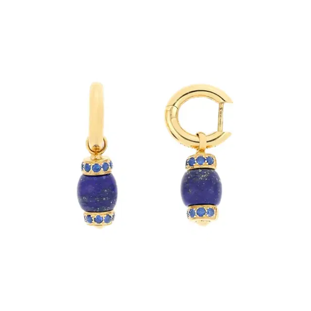 Tavanti Tavanti Le Carrousel 18K Yellow Gold Lapis Lazuli & Sapphire Drop Earrings by The Solist
