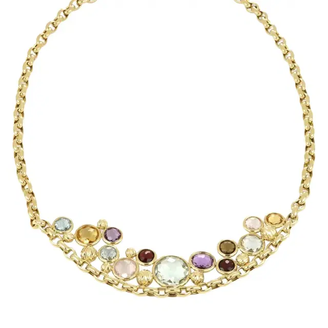 Tavanti Tavanti Luna 18K Yellow Gold Multistone Necklace by The Solist