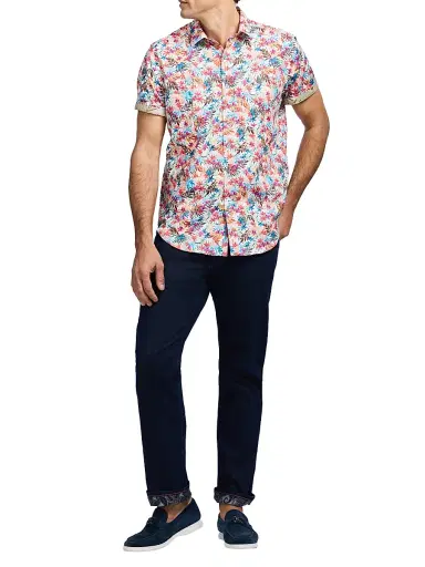 Robert Graham Men's Escape Printed Button-Front Shirt - Size XL | Thumbnail 2
