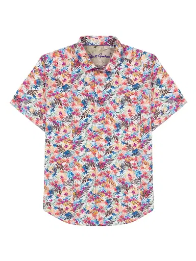 Robert Graham Men's Escape Printed Button-Front Shirt - Size XL | Thumbnail 1