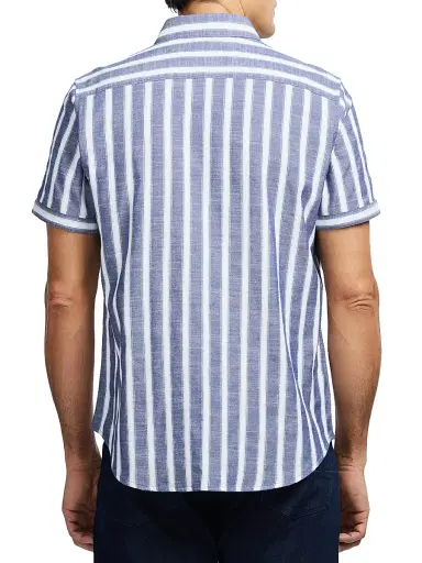 Robert Graham Men's Preston Striped Short-Sleeve Shirt | Thumbnail 5 Robert Graham Men's Preston Striped Short-Sleeve Shirt | Thumbnail 5