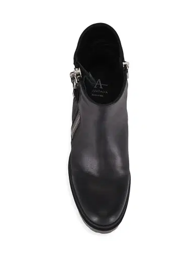 Aquatalia Women's Emma 90MM Leather Booties - Black | Thumbnail 4 Aquatalia Women's Emma 90MM Leather Booties - Black | Thumbnail 4