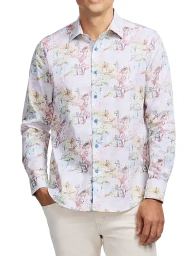 Robert Graham Men's Payson Woven Shirt - Size XXL | Thumbnail 3