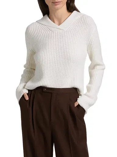 Vince Women's Ribbed Sailor Collar Sweater | Thumbnail 3