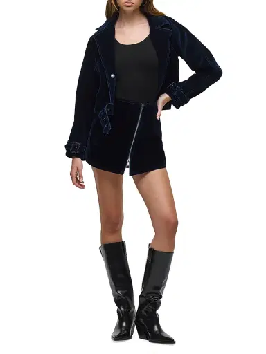 Hudson Jeans Women's Velvet Wrap Skort | Thumbnail 2